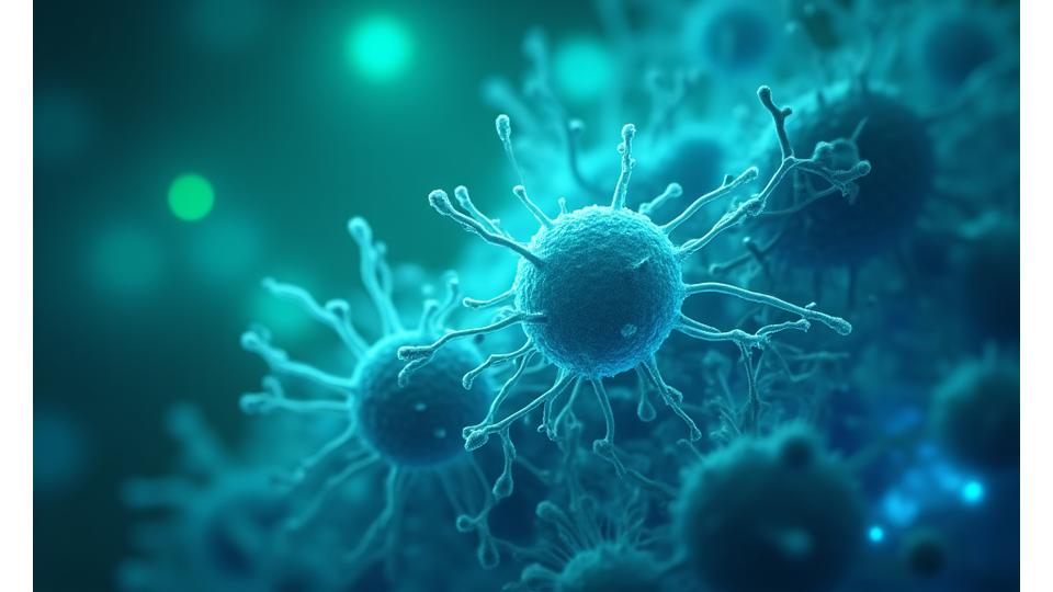 Microscopic view of healthy cells, illustrating cellular level nutrition and health.